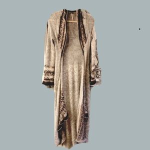 Free People super duper long duster sweater